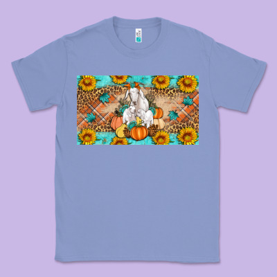 Goat Family Fall Pumpkins Classic Tee Designed By Artiststas