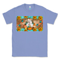 Colony Blue Goat Family Fall Pumpkins Classic Tee - Artiststas