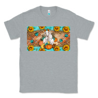 Heather Grey Goat Family Fall Pumpkins Classic Tee - Artiststas