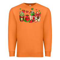 Carrot strawberry coffee cups Premium Sweatshirt - AdoDesignShop