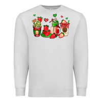 Dove Grey strawberry coffee cups Premium Sweatshirt - AdoDesignShop