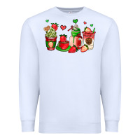 White strawberry coffee cups Premium Sweatshirt - AdoDesignShop
