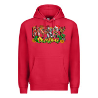 Cardinal Merry Christmas Premium Hoodie - CowhideDigitalArt