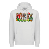 Dove Grey Merry Christmas Premium Hoodie - CowhideDigitalArt