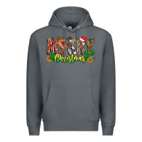 Rock Merry Christmas Premium Hoodie - CowhideDigitalArt
