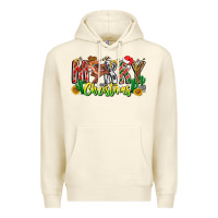 Sandshell Merry Christmas Premium Hoodie - CowhideDigitalArt
