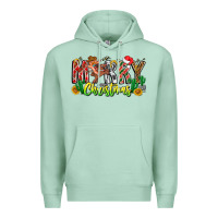 Seafoam Merry Christmas Premium Hoodie - CowhideDigitalArt