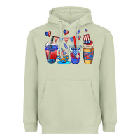 Matcha 4th of july coffee cups Heavyweight Hoodie - AdoDesignShop