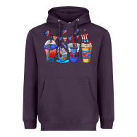 Plum 4th of july coffee cups Heavyweight Hoodie - AdoDesignShop