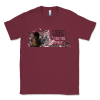 Burgundy i am the storm with girl and butterflies Classic Tee - TumblerDesignByShophia