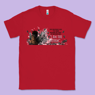 I Am The Storm With Girl And Butterflies Classic Tee Designed By Tumblerdesignbyshophia