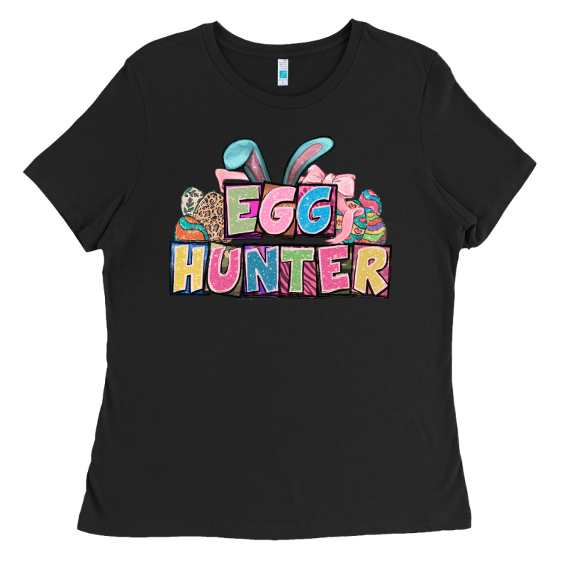 Egg Hunter Plate Letters Easter Day Ladies Tee by HowdyJamesFarm | Teevron