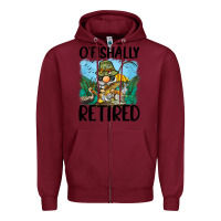 Burgundy o' fishally retired Zipper Hoodie - BarkalooDesign