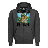 Charcoal Heather o' fishally retired Zipper Hoodie - BarkalooDesign