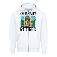 White o' fishally retired Zipper Hoodie - BarkalooDesign