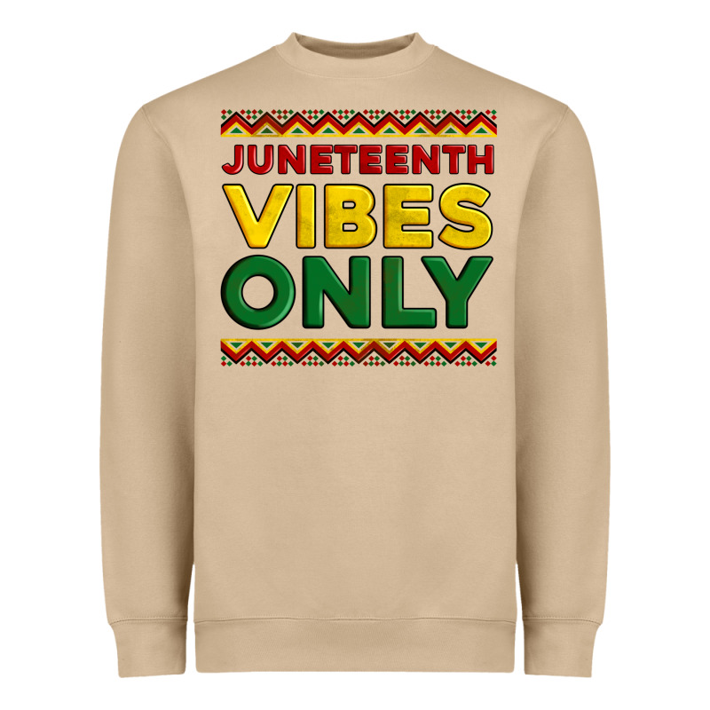 Juneteenth Vibes Only Heavyweight Sweatshirt by Artiststas | Teevron