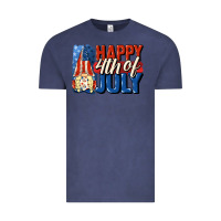 Vintage Denim Happy 4th of july gnome Vintage Tee - CowGirlArtShop