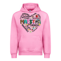 Fuchsia Pink retro maestra word Urban Hoodie - JahusDesignShop