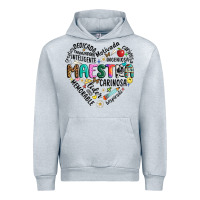 Heather Grey retro maestra word Urban Hoodie - JahusDesignShop