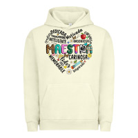 Pigment Pistachio retro maestra word Urban Hoodie - JahusDesignShop