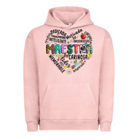 Pigment Salmon retro maestra word Urban Hoodie - JahusDesignShop