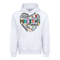 White retro maestra word Urban Hoodie - JahusDesignShop