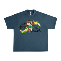 Midnight Navy St. Patrick' Too cute to pinch Urban Heavy Tee - CowGirlArtShop