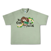 Oil Green St. Patrick' Too cute to pinch Urban Heavy Tee - CowGirlArtShop