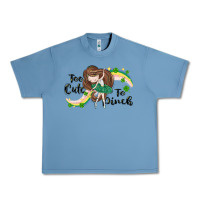 Pebble Blue St. Patrick' Too cute to pinch Urban Heavy Tee - CowGirlArtShop