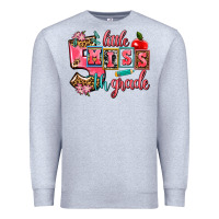 Heather Grey little miss 5 th grade Premium Sweatshirt - AdoDesignShop