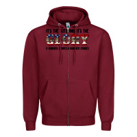 Burgundy veteran glory Zipper Hoodie - BarkalooDesign