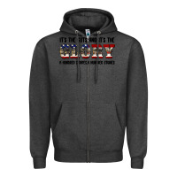 Charcoal Heather veteran glory Zipper Hoodie - BarkalooDesign