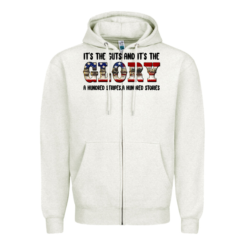 Veteran Glory Zipper Hoodie by BarkalooDesign | Teevron