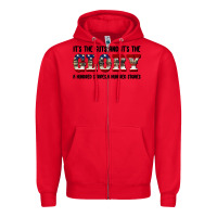 Red veteran glory Zipper Hoodie - BarkalooDesign