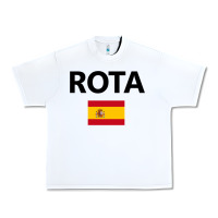 White rota spain spanish flag city vacation travel gift pullover hoodie Urban Heavy Tee - maiPhamDesign
