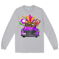 Moon Dust Mardi Gras Truck Leopard Mask Long Sleeve Tee - FaDigitalArtStudio