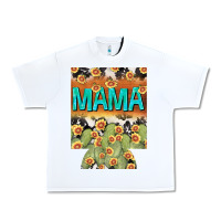 White Western Mama can cooler Mother's Day Urban Heavy Tee - HowdyJamesFarm