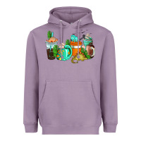 Lavender dinosaur coffee cups Heavyweight Hoodie - AdoDesignShop