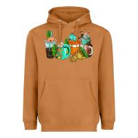 Dinosaur Coffee Cups Heavyweight Hoodie | Teevron