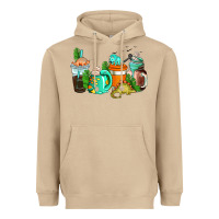Mushroom dinosaur coffee cups Heavyweight Hoodie - AdoDesignShop