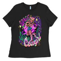 Black Space cowgirl Ladies Tee - HowdyJamesFarm