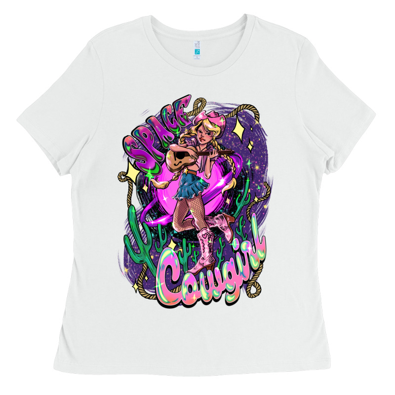 Space Cowgirl Ladies Tee by HowdyJamesFarm | Teevron