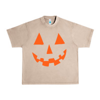 French Oak Halloween Pumpkin Face Gift Creepy Spooky Horror Urban Heavy Tee - maiPhamDesign
