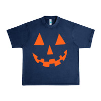 Halloween Pumpkin Face Gift Creepy Spooky Horror Urban Heavy Tee | Teevron