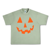 Oil Green Halloween Pumpkin Face Gift Creepy Spooky Horror Urban Heavy Tee - maiPhamDesign