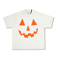 Pistachio Halloween Pumpkin Face Gift Creepy Spooky Horror Urban Heavy Tee - maiPhamDesign