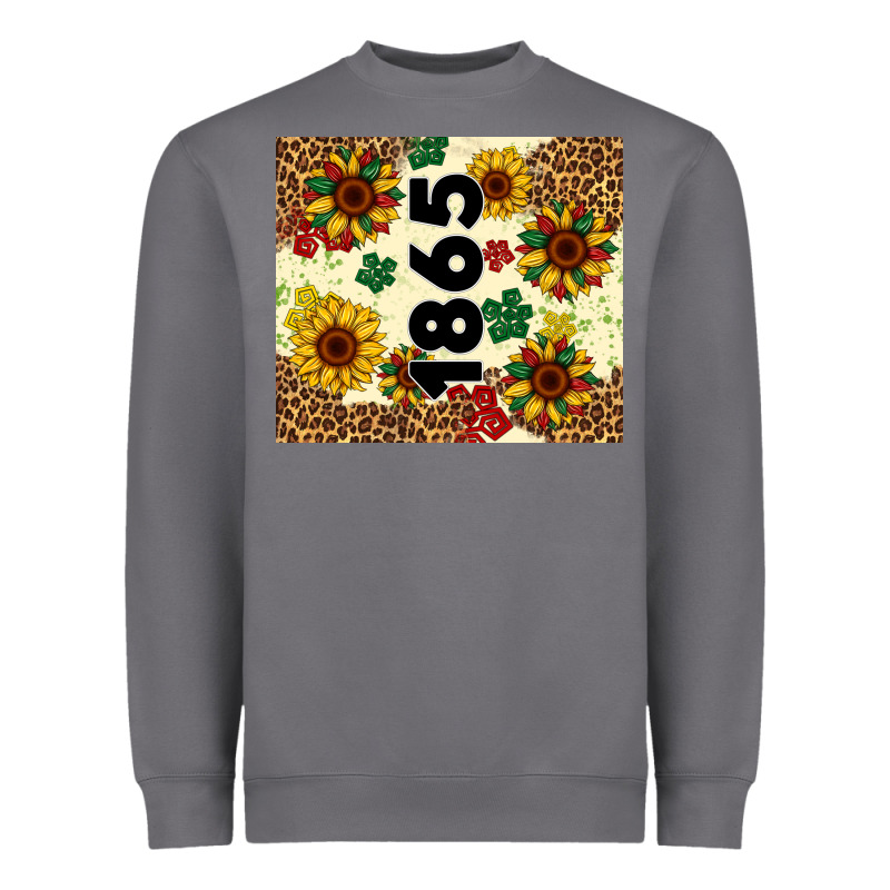 Juneteenth 1865 Sunflowers Heavyweight Sweatshirt by Artiststas | Teevron