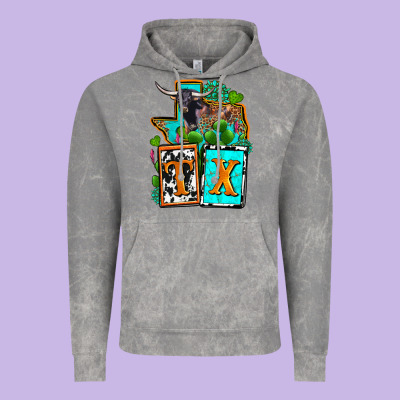 Tx Texas Vintage Hoodie Designed By Oliviacreatesart
