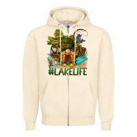 Sandshell lake life gnome Zipper Hoodie - BarkalooDesign