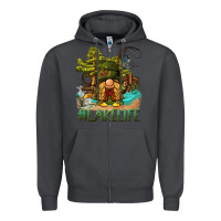 Smoke lake life gnome Zipper Hoodie - BarkalooDesign